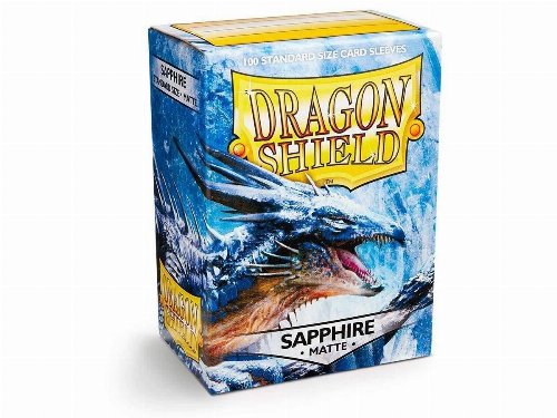 Dragon Shield Sleeves Standard Size - Matte Sapphire (100 Sleeves)