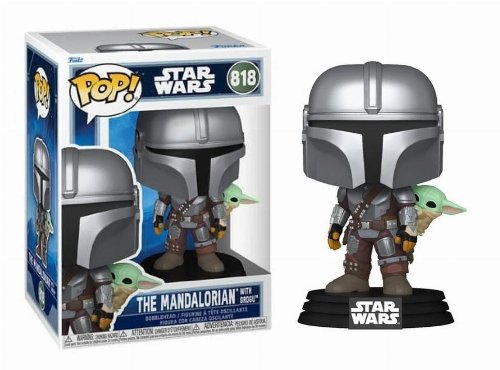 Φιγούρα Funko POP! Star Wars: The Mandalorian & Grogu - Mandalorian With Grogu #818